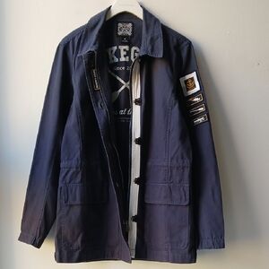 Lakegirl Boating Deck Jacket Navy Blue Women's Medium
